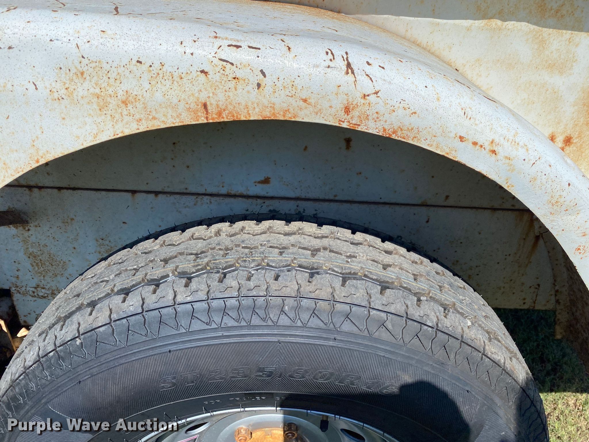 Shop built utility trailer in Drumright, OK Item DK6452 sold Purple