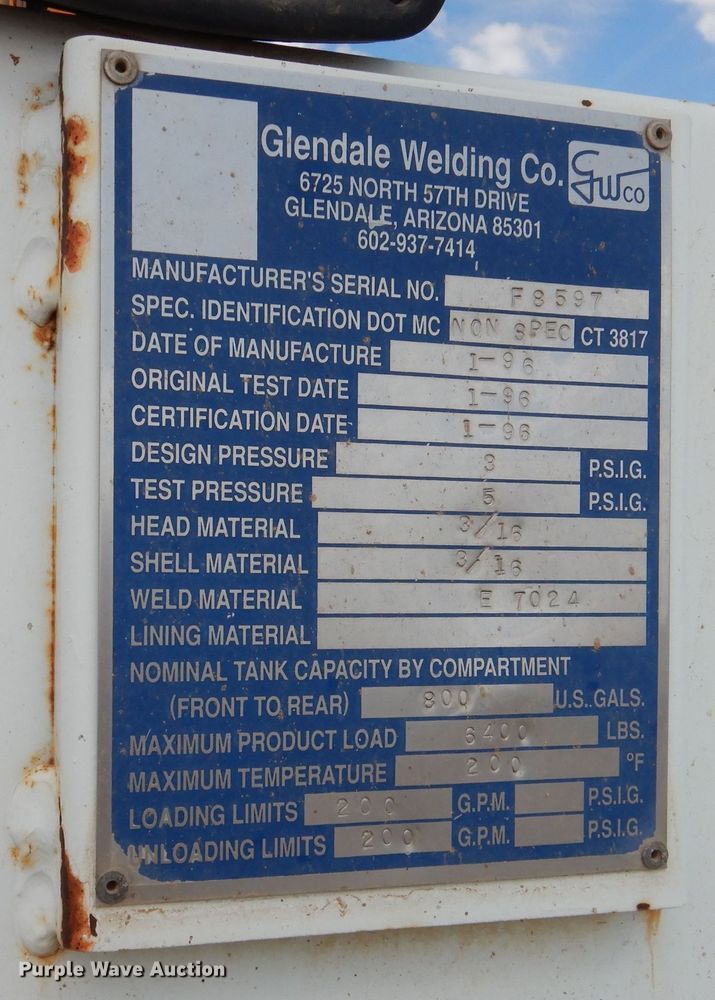 image for item DJ8988 1997 Kenworth T300  utility / service truck