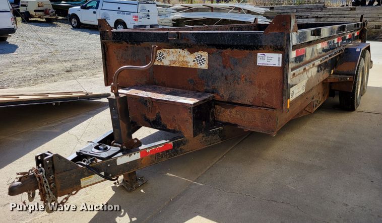 image for item DM8017 2012 Finish Line DB14  dump trailer
