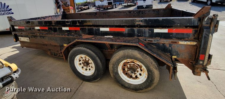 image for item DM8017 2012 Finish Line DB14  dump trailer
