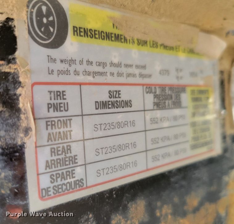 image for item DM8017 2012 Finish Line DB14  dump trailer