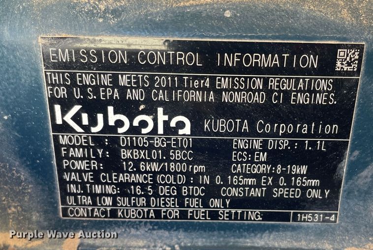 image for item DN5175 2012 Doosan LS-60HZ-T4F  light plant