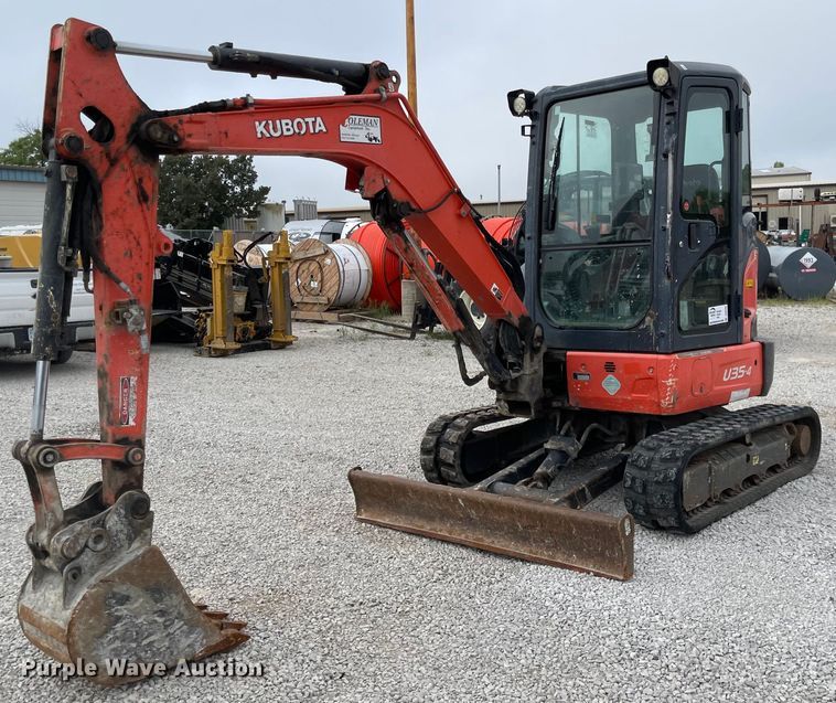 image for item DS6263 2016 Kubota U35-4  mini excavator