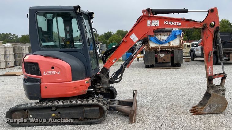image for item DS6263 2016 Kubota U35-4  mini excavator