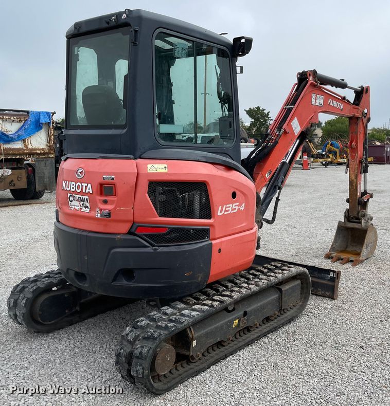 image for item DS6263 2016 Kubota U35-4  mini excavator