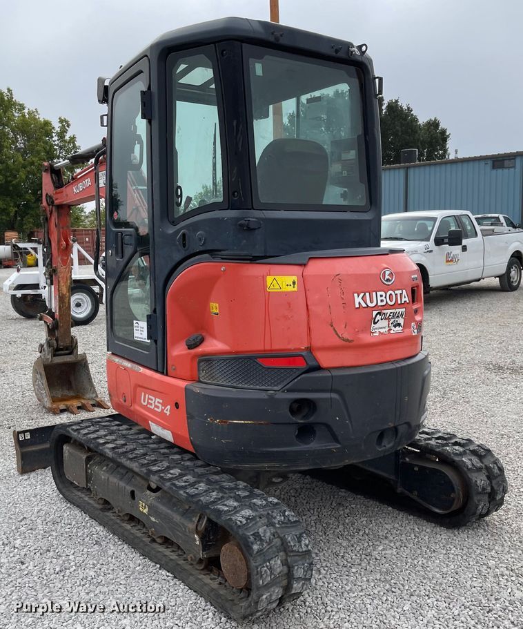 image for item DS6263 2016 Kubota U35-4  mini excavator
