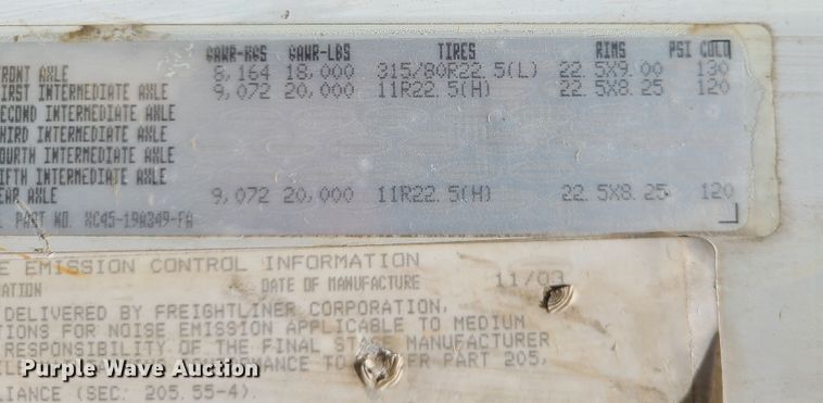 image for item JA9878 2004 Sterling L-Line  dump flatbed truck