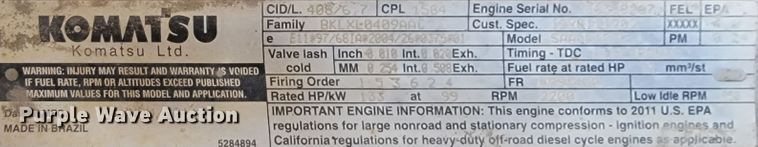 image for item JC9617 2013 Komatsu D51PX-22  dozer