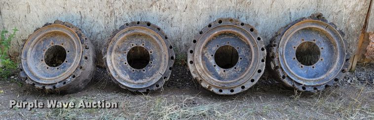 image for item JZ9174 (4) 33x12-20 tires and wheels