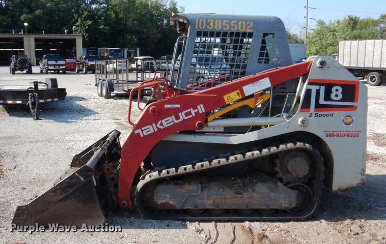 image for item KF9523 2015 Takeuchi TL8  tracked skid steer loader