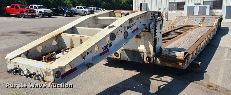 image for item KH9366 1998 Trail King TK100HDS  lowboy equipment trailer