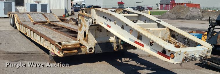 image for item KH9366 1998 Trail King TK100HDS  lowboy equipment trailer
