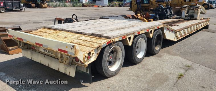 image for item KH9366 1998 Trail King TK100HDS  lowboy equipment trailer