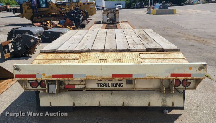 image for item KH9366 1998 Trail King TK100HDS  lowboy equipment trailer