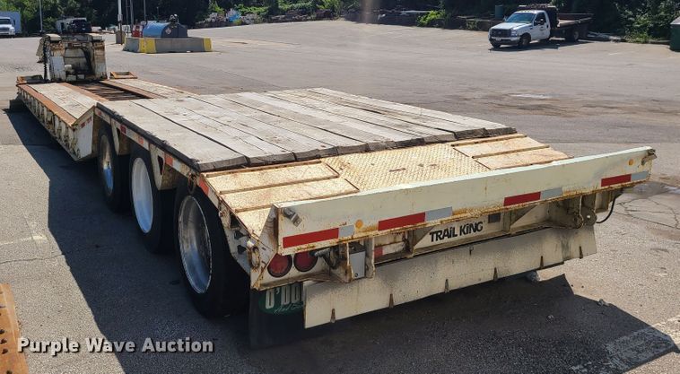 image for item KH9366 1998 Trail King TK100HDS  lowboy equipment trailer