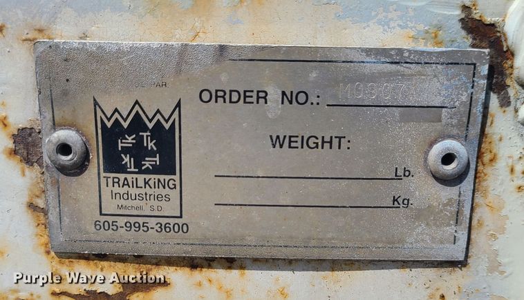 image for item KH9366 1998 Trail King TK100HDS  lowboy equipment trailer