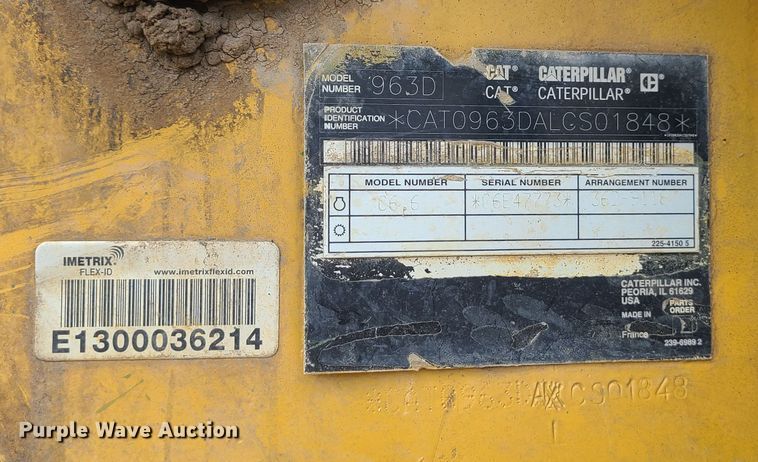 image for item KH9368 2012 Caterpillar 963D  track loader