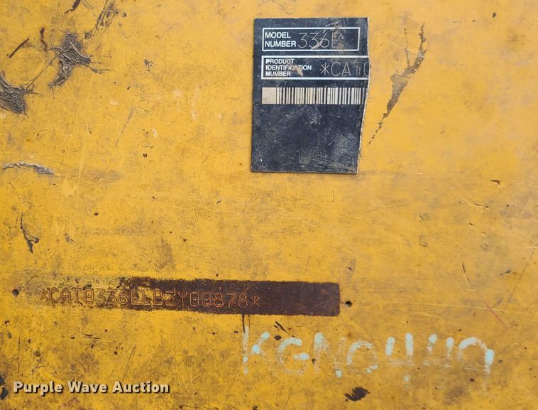 image for item KH9371 2012 Caterpillar 336EL  excavator