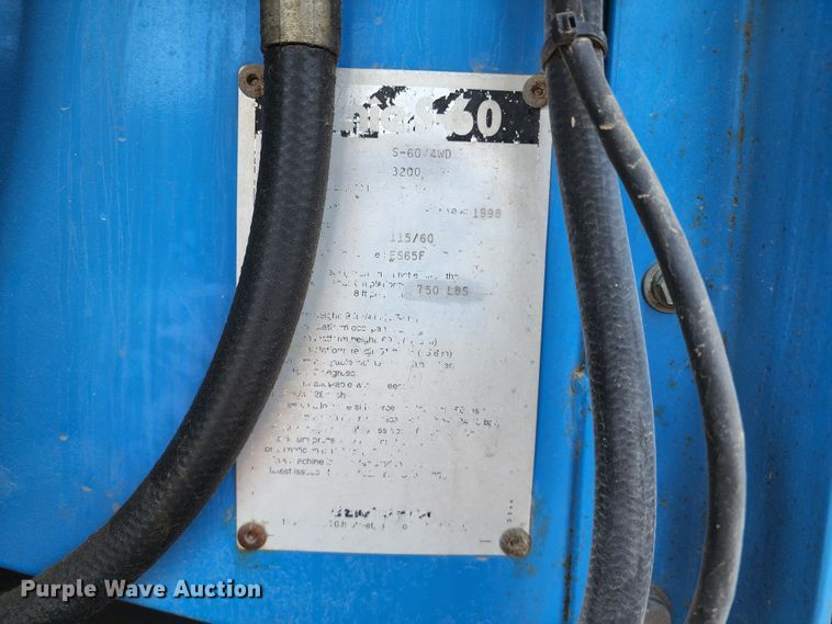 image for item KH9378 1998 Genie S-60  boom lift