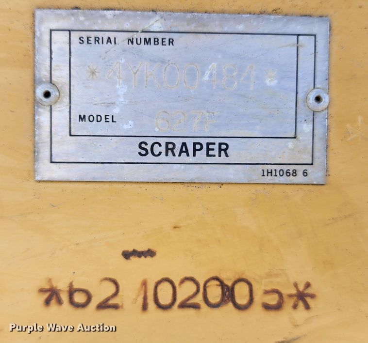 image for item KT9897 1998 Caterpillar 627F  conventional scraper