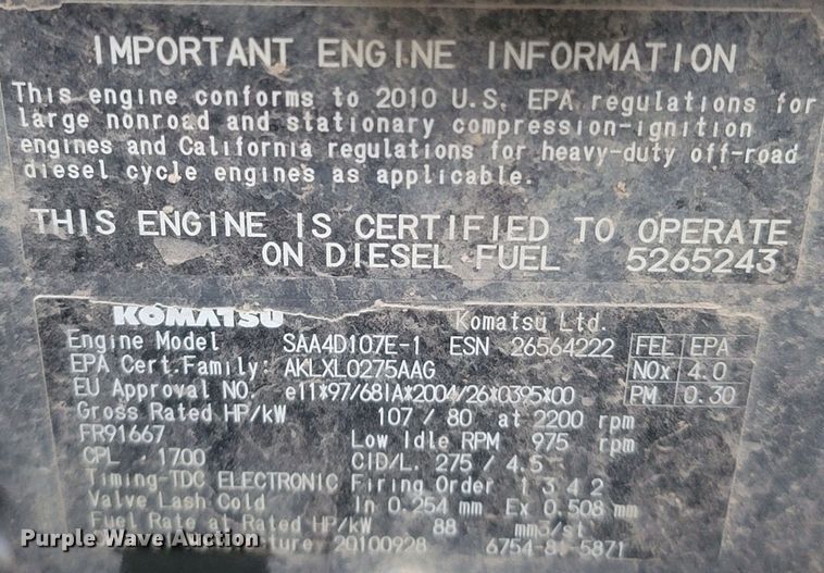 image for item LM9701 2011 Komatsu D39EX-22  dozer