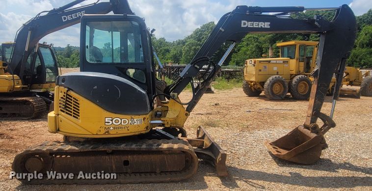 image for item LM9715 2012 John Deere 50D  mini excavator