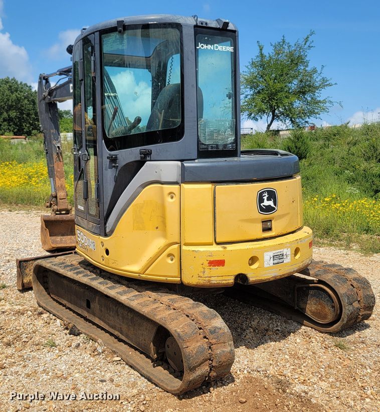 2012 John Deere 50D mini excavator in Springfield, MO Item LM9715 sold Purple Wave
