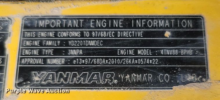 image for item LM9715 2012 John Deere 50D  mini excavator