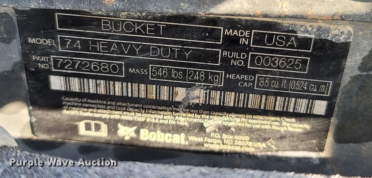 image for item LM9744 2018 Bobcat S630  skid steer loader