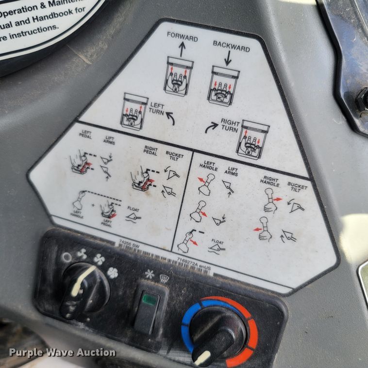 image for item LM9744 2018 Bobcat S630  skid steer loader