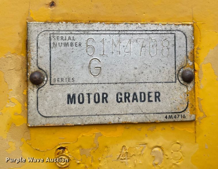 image for item MR9290 1977 Caterpillar 12G  motor grader