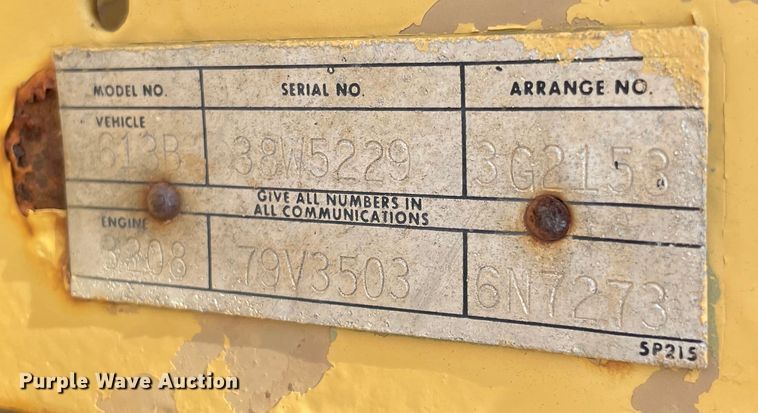 image for item MR9321 1978 Caterpillar 613B  elevating scraper