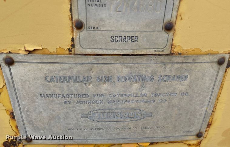 image for item MR9325 1977 Caterpillar 613B  elevating scraper