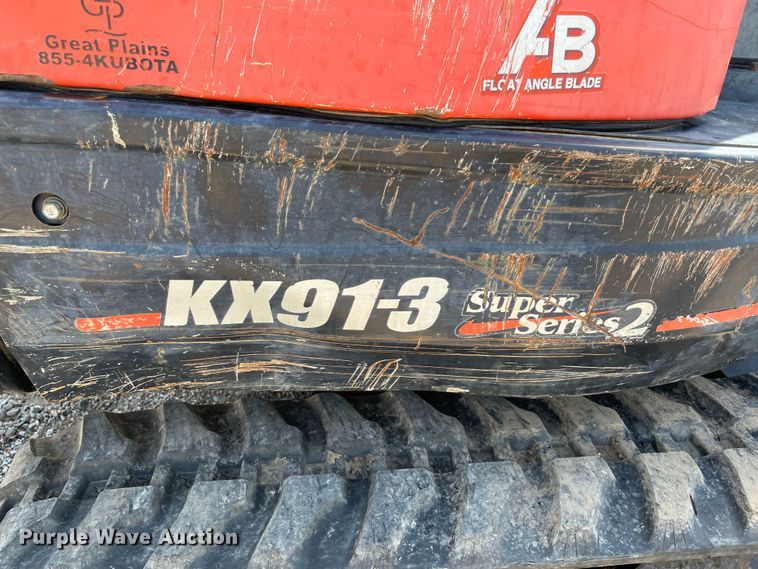 image for item MR9326 2013 Kubota KX91-3 Super Series 2  mini excavator