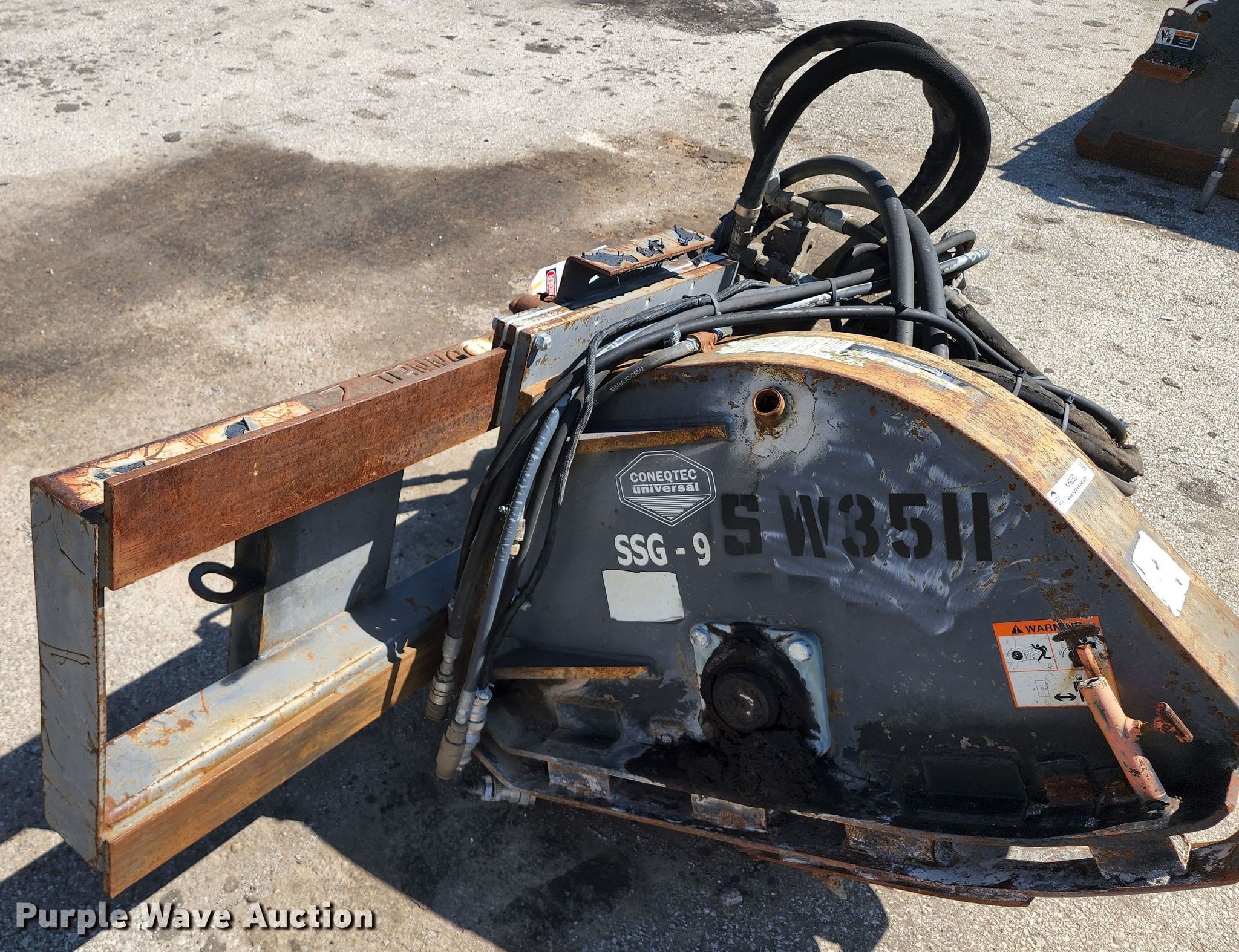 Coneqtec SSG9 skid steer concrete saw in Overland Park, KS Item