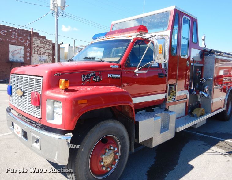 image for item DB7862 1991 Chevrolet Kodiak  pumper fire truck