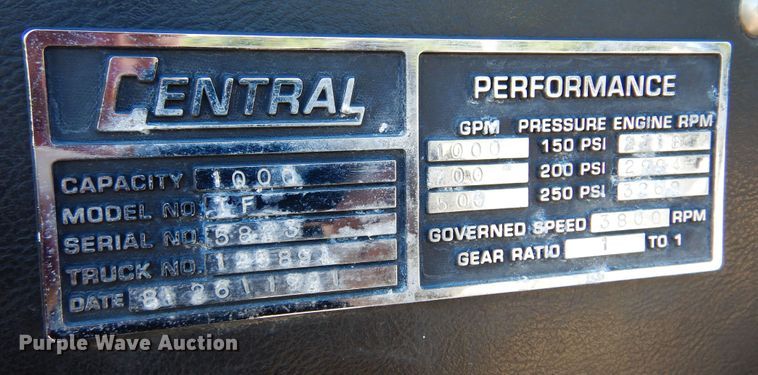 image for item DB7862 1991 Chevrolet Kodiak  pumper fire truck