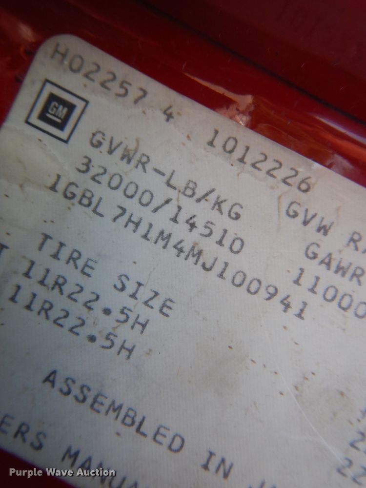 image for item DB7862 1991 Chevrolet Kodiak  pumper fire truck