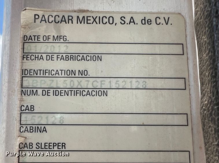 image for item DK7032 2012 Peterbilt 320  refuse truck