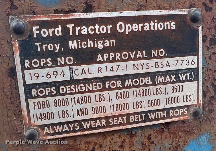 image for item DK7047 Ford 8600  tractor