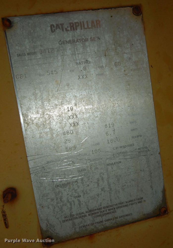 image for item DM3098 Caterpillar SR4  generator