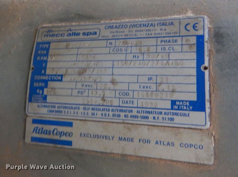 image for item DO1560 1999 MGS GEN-1  generator