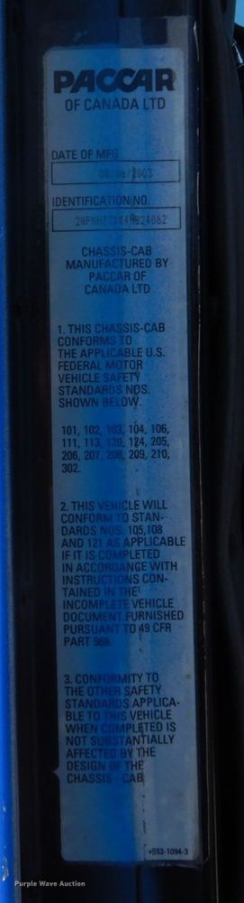 image for item DO1564 2004 Peterbilt 330  satelite broadcasting truck