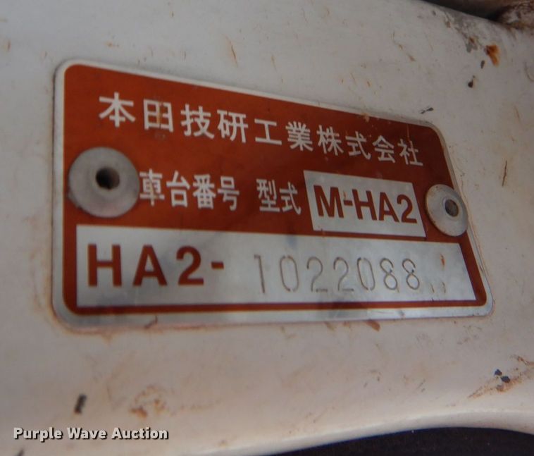 image for item DO1567 1989 Honda Mini  mini truck