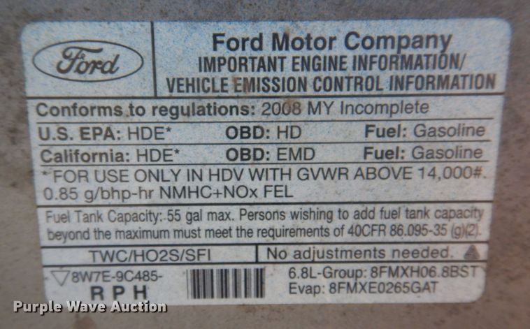 image for item DP0326 2008 Ford E450 Super Duty  shuttle bus