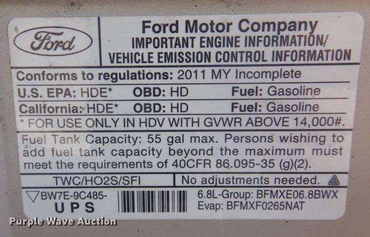 image for item DP0328 2011 Ford E450 Super Duty  shuttle bus