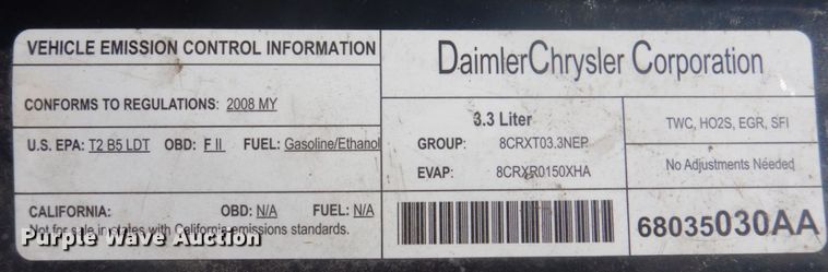 image for item DP0330 2008 Chrysler Town & Country LX  van