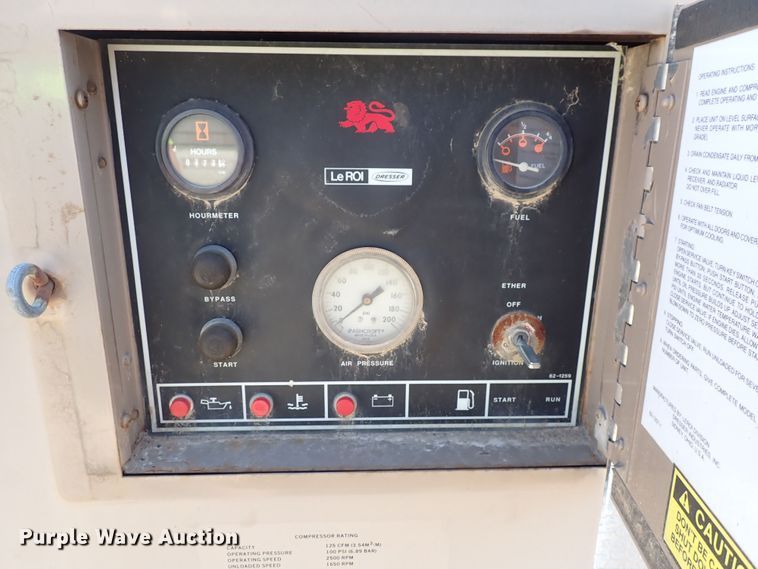 image for item DQ2912 1991 Leroi 125  air compressor