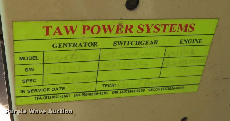 image for item DR0111 2004 Kohler 20RE0ZJB  generator