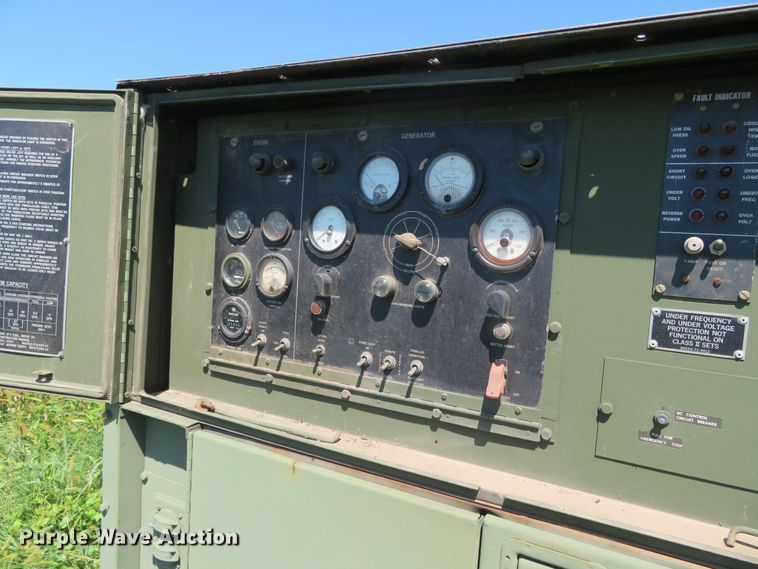 image for item DR0112 1974 U.S. Department Of Defense MEP009A  generator